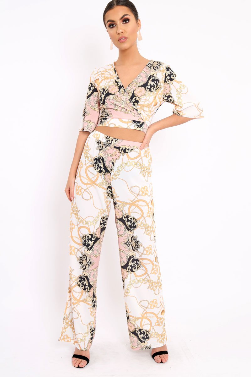 Nude Co-ord Pattern Set - Iasia-Co-ords
