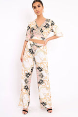 Nude Co-ord Pattern Set - Iasia-Co-ords