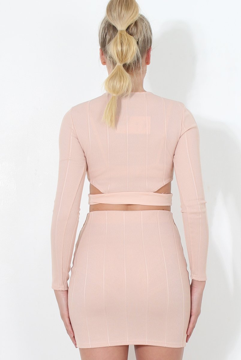 Nude Cut Out Two Piece - Arianna-Co-ords