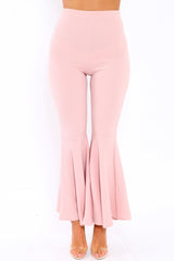 Nude Extreme Flare Trousers - Becki-Trousers