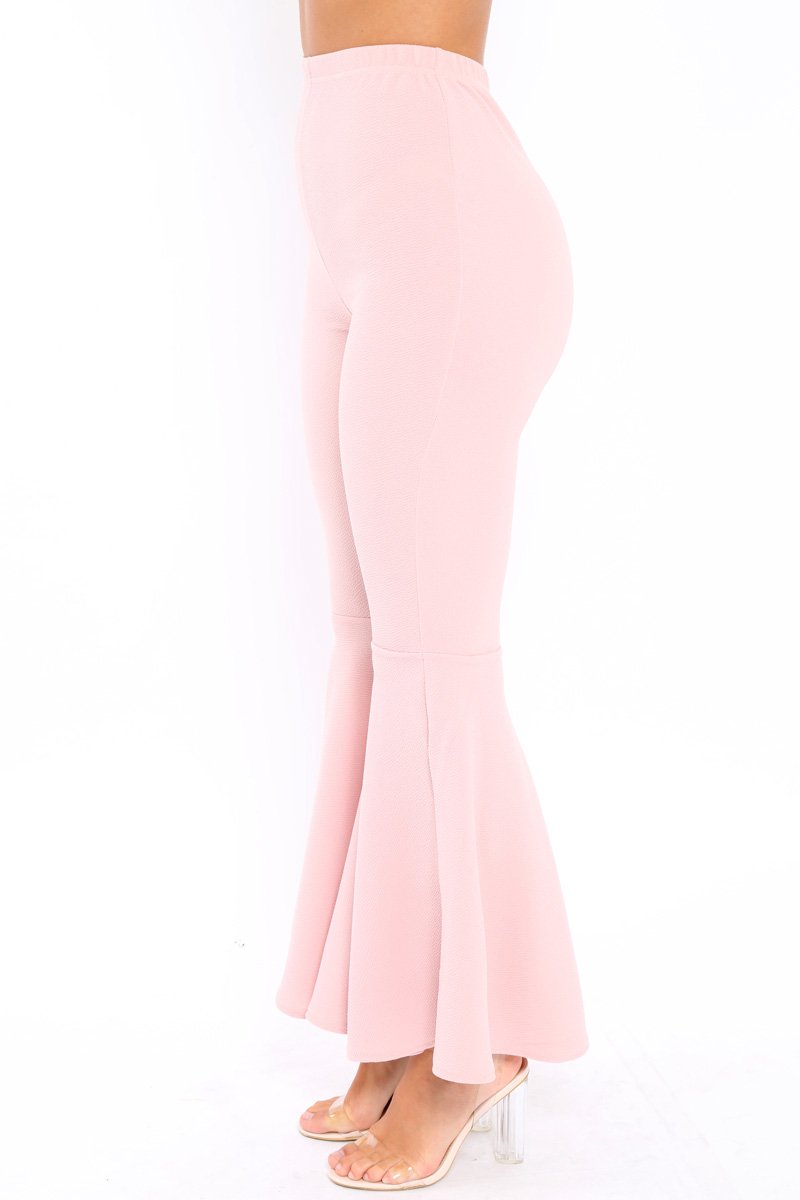 Nude Extreme Flare Trousers - Becki-Trousers
