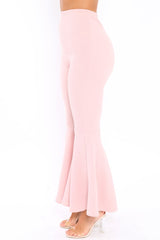 Nude Extreme Flare Trousers - Becki-Trousers