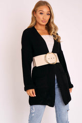 Nude Faux Croc Oversized Buckle Waist Belt - Sydni-Belts