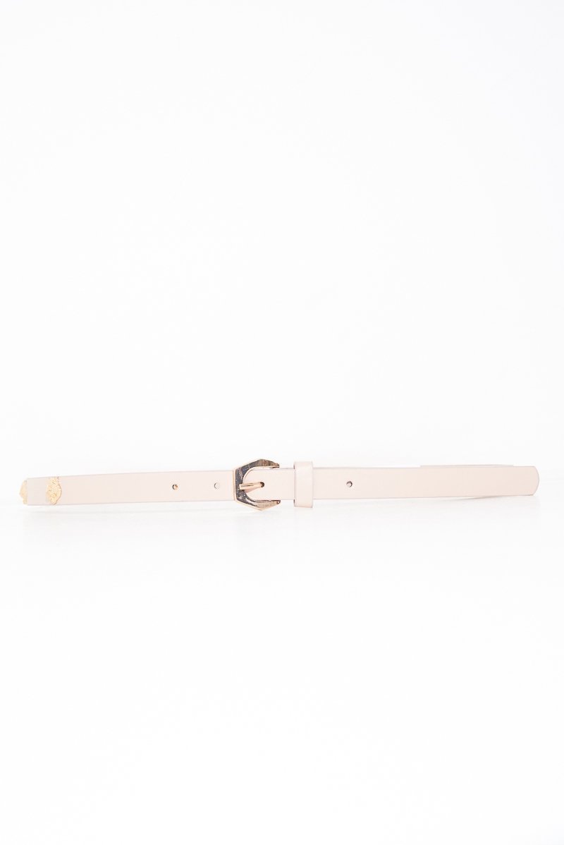 Nude Gold Lion Stud Belt - Exer-Belts