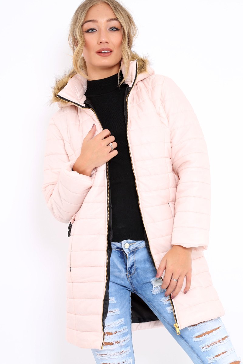 Nude Longline Puffer Jacket - Alexandra-Coats