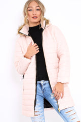Nude Longline Puffer Jacket - Alexandra-Coats