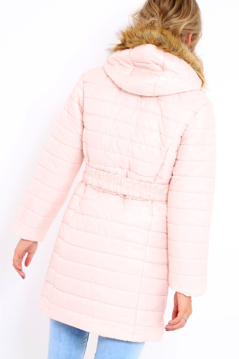 Nude Longline Puffer Jacket - Alexandra-Coats