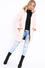 Nude Longline Puffer Jacket - Alexandra-Coats