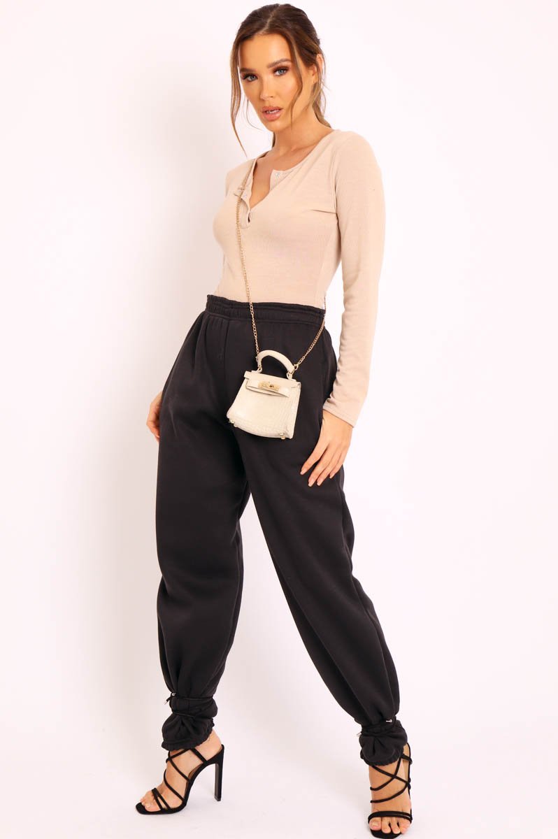 Nude Popper Front Bodysuit - Kymia-Bodysuits