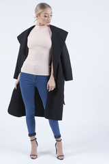 Nude Ribbed Top - Lucy-Tops