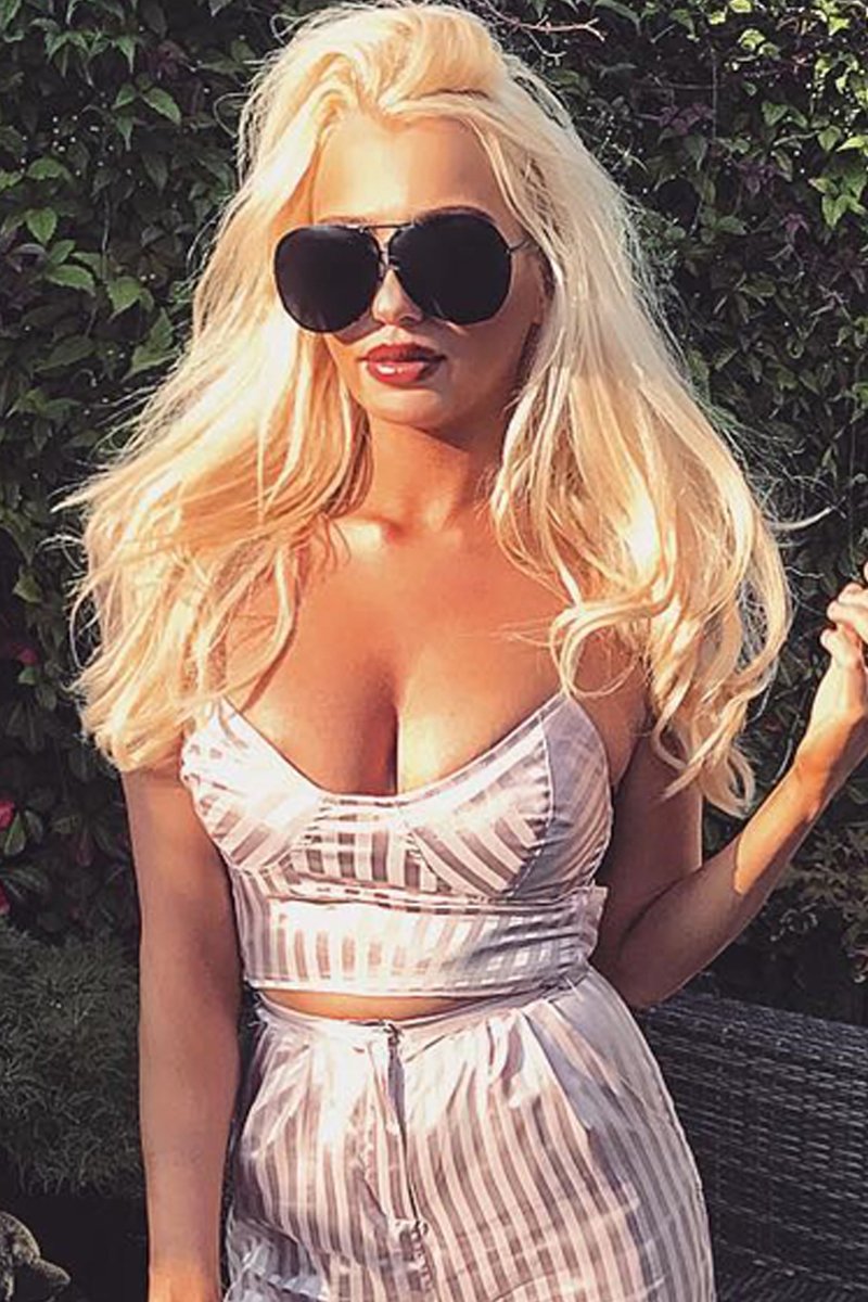 Nude Silky Striped Bralet With Asymetric Tie - Rhiannon-Bralets