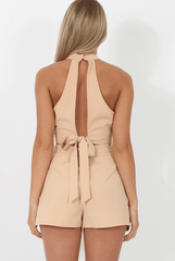 Nude Tie Front Two Piece - Esta-Co-ords