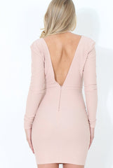 Nude V Front Dress - Matti-Dresses