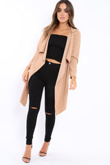 Nude Waterfall Frill Jacket - Bexley-Jackets
