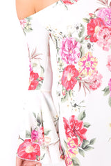 Off Shoulder Flower Dress - Mitsie-Dresses