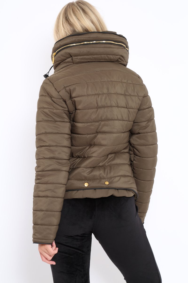 Olive Padded Coat - Zara-Coats