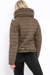Olive Padded Coat - Zara-Coats