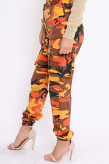 Cargo pants hot sale camo orange