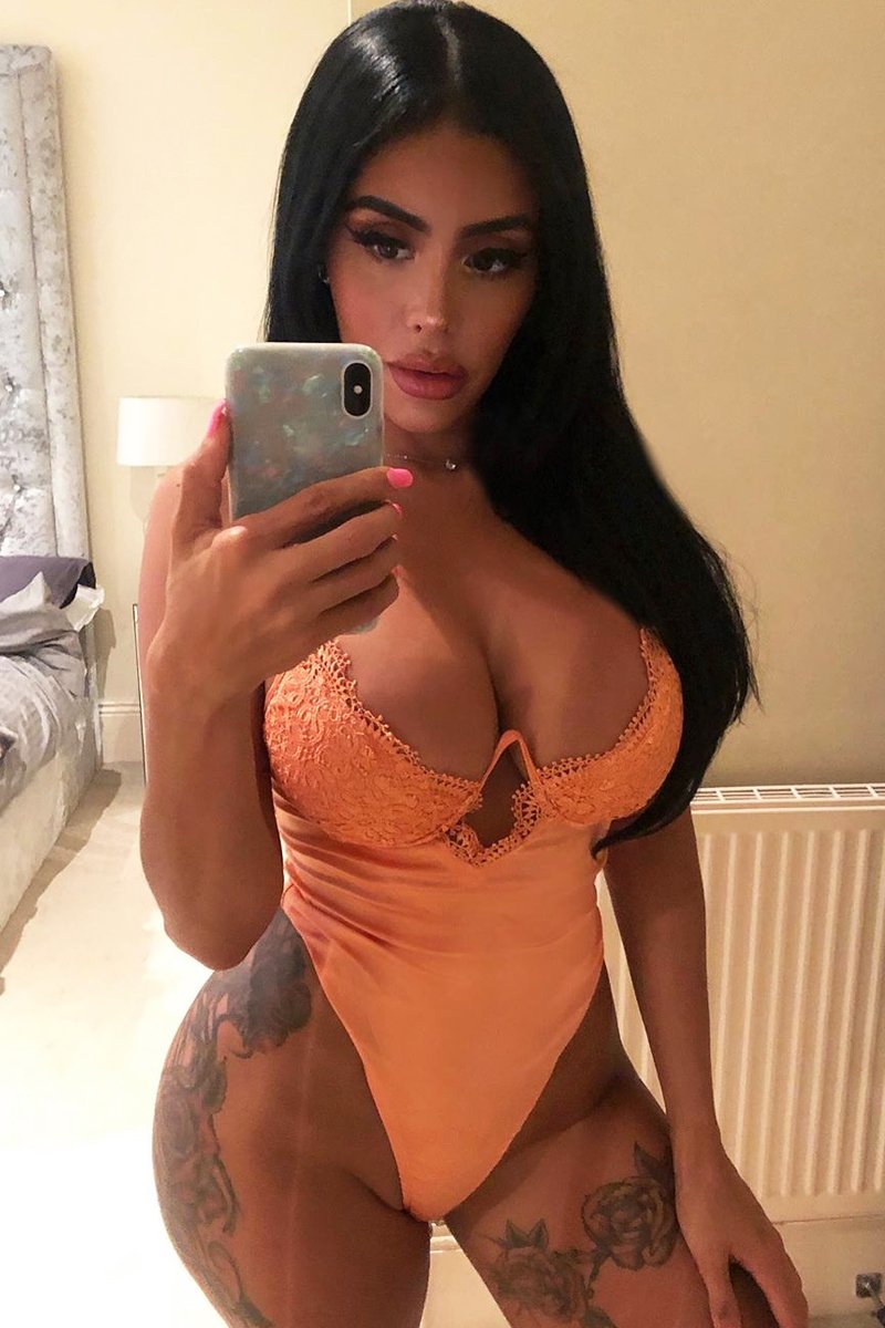 Orange Lace Underwired Cup Detail Bodysuit - Mariah-Bodysuits