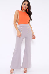 Orange Side Boob Bodysuit - Adrionna-Bodysuits