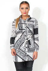 Pasha Paisley Print Button Up Shirt-Shirts