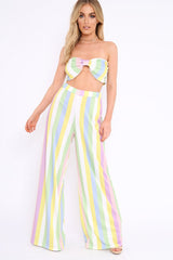 Pastel Coloured Stripe Co-Ord Set - Haddy-Co-ords