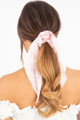 Pastel Pink Tie Dye Scrunchy - River-Hair