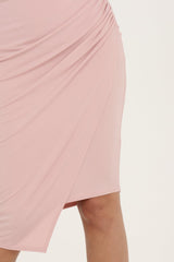 Pink Assymetric Skirt - Branna-Skirts