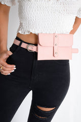 Pink Belted Bumbag - Oma-Bags