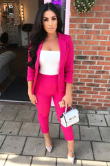Pink Blazer and Trousers Co-Ord - Rossie-Co-ords