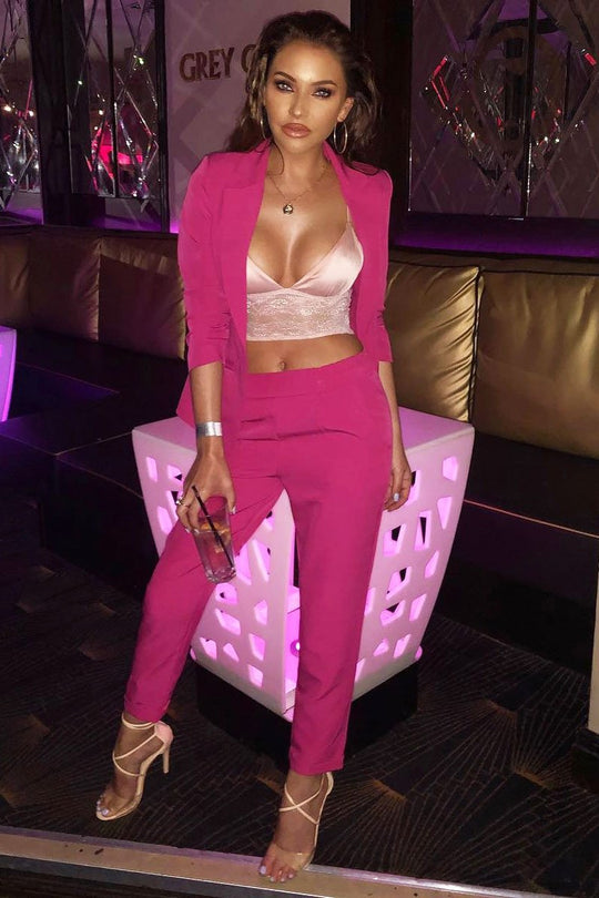 Pink Blazer and Trousers Co-Ord - Rossie