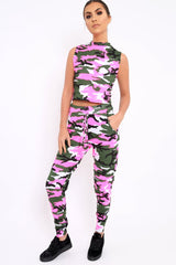 Pink Camo Lounge Wear Set - Hayda-Loungewear