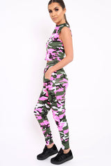 Pink Camo Lounge Wear Set - Hayda-Loungewear