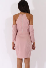 Pink Cold Shoulder Top & Skirt Co-ord - Genesis-Co-ords