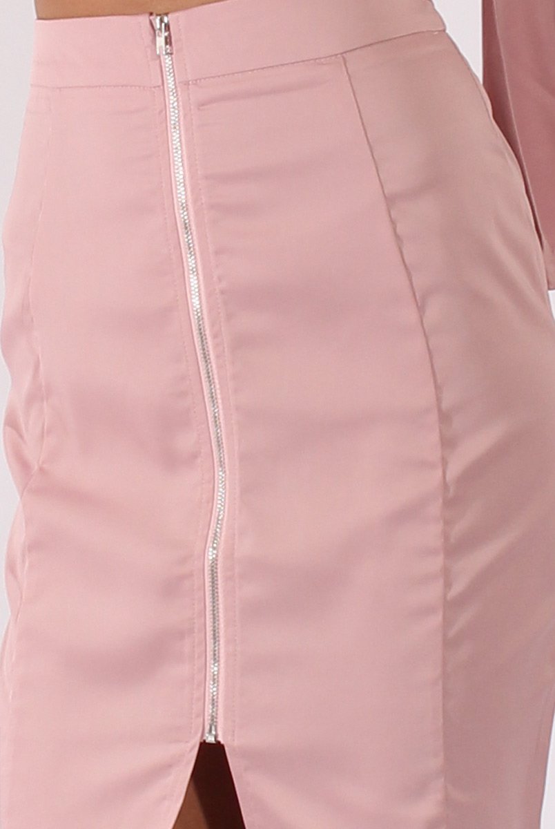 Pink Cold Shoulder Top & Skirt Co-ord - Genesis-Co-ords