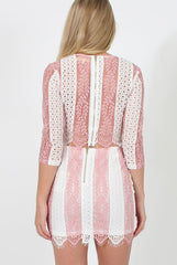 Pink Crotchet Two Piece - Alexus-Co-ords