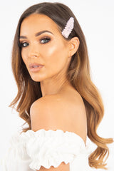 Pink Crystal Hairclip - Gibson-Hair