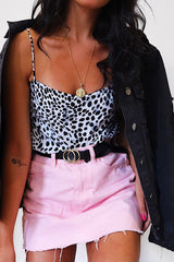 Pink Denim Mini Skirt - Harbor-Skirts