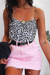Pink Denim Mini Skirt - Harbor-Skirts