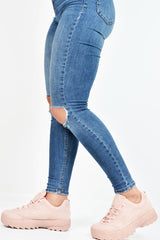 Pink Faux Suede Lace Up Sole Detail Trainers - Aviana-Trainers