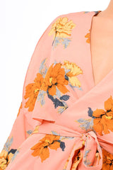 Pink Floral Panel Wrap Playsuit - Ladonna-Playsuits