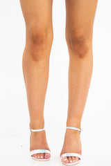 Pink Iridescent Perspex Block Heel - Aleigh-Heels