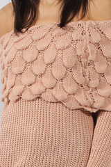 Pink Layer Bardot Jumper- Sammie-Jumper