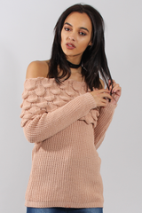 Pink Layer Bardot Jumper- Sammie-Jumper