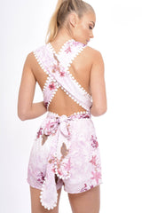 Pink Pasiley Multi-Way Playsuit - Annalea-Playsuits
