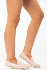 Pink Patent Brogue Style Shoe - Kytzia-Flats