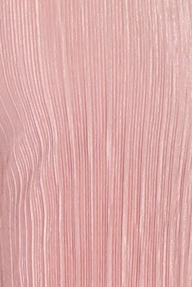 Pink Pleated Long High Waisted Trousers - Jojo-Trousers