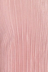 Pink Pleated Long High Waisted Trousers - Jojo-Trousers