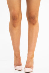 Pink Pointed Stiletto Court Shoe - Hael-Heels