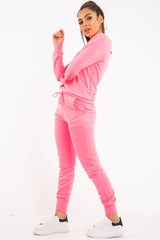 Pink Red Lips Printed Tracksuit - Lydea-Tracksuits